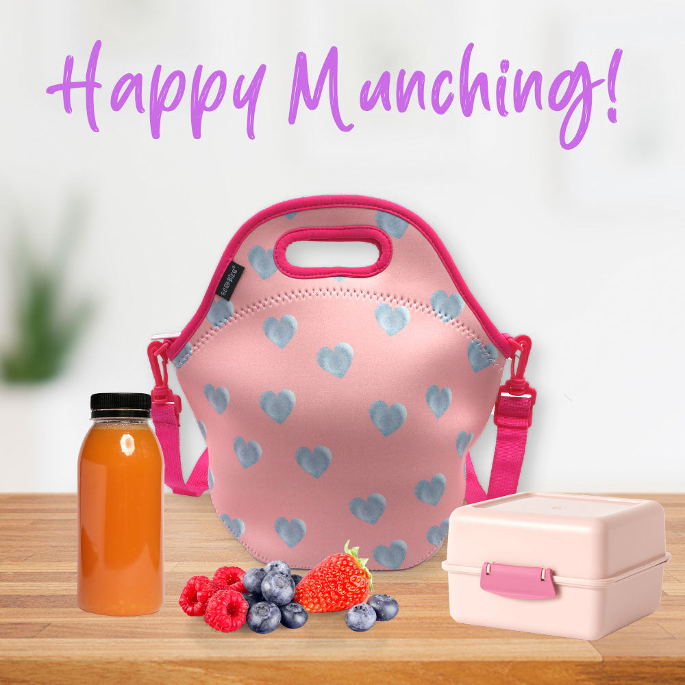 Neoprene Lunch Bags - Heart