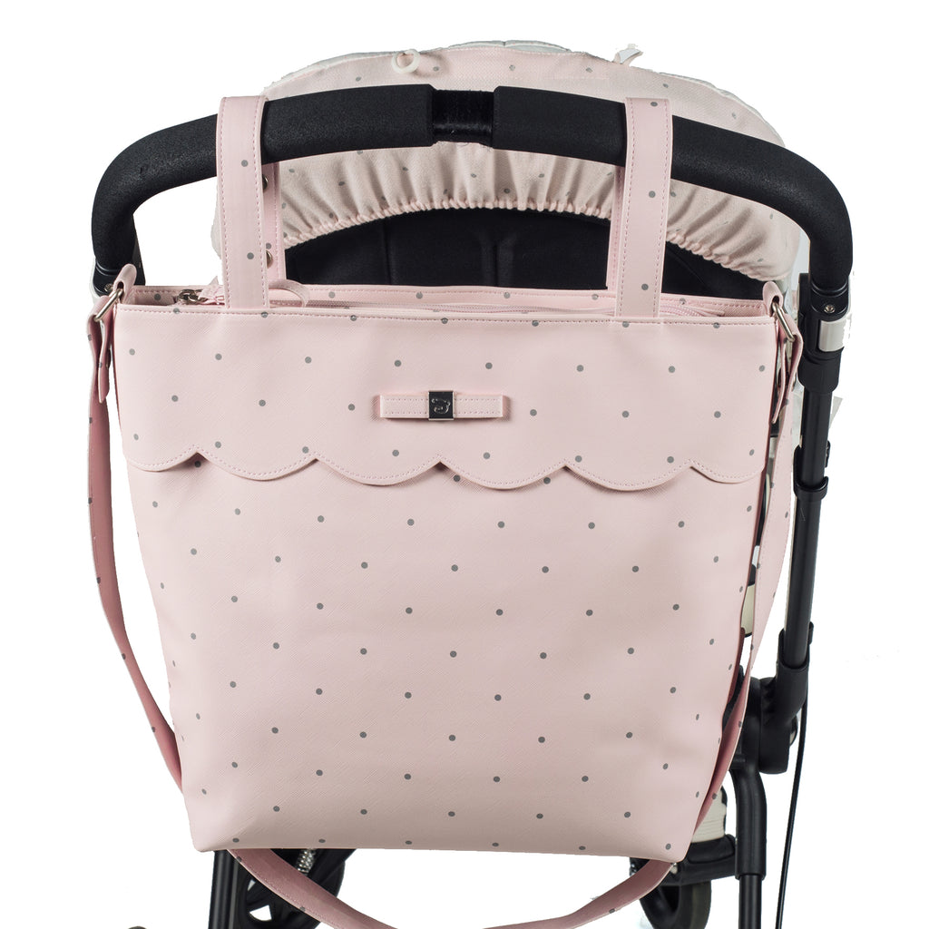 Pasito a Pasito Chelsea Pink Stroller Caddy Diaper Changing Bag