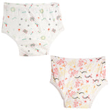 Baby Moo Adjustable & Washable Cloth Diaper Panty 2 Pk Abstract Multicolour