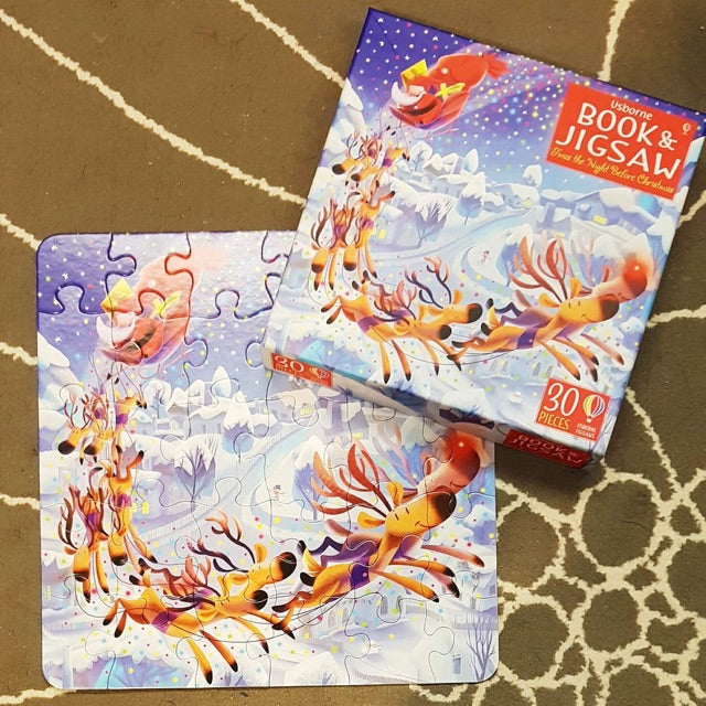 Usborne: 'Twas the night before Christmas Book and Jigsaw