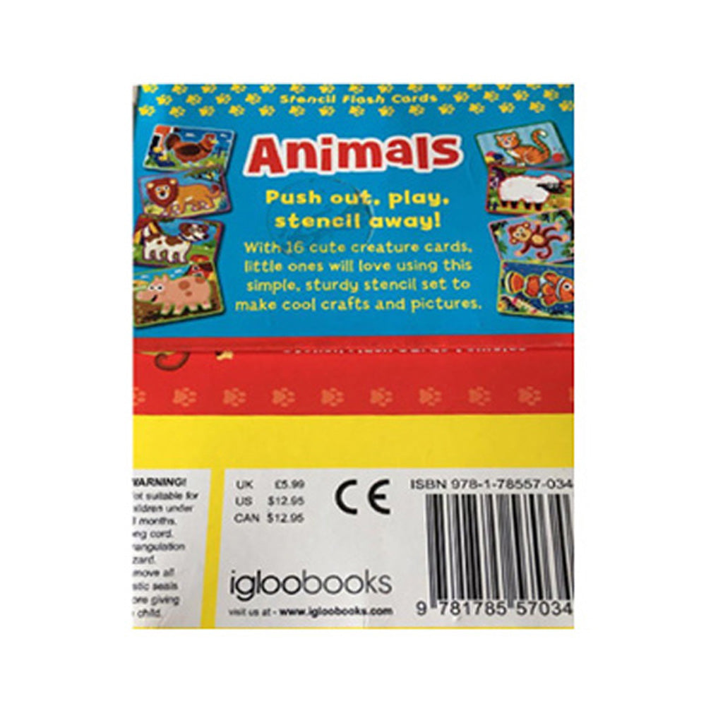 Stencil Flash Cards: Animals