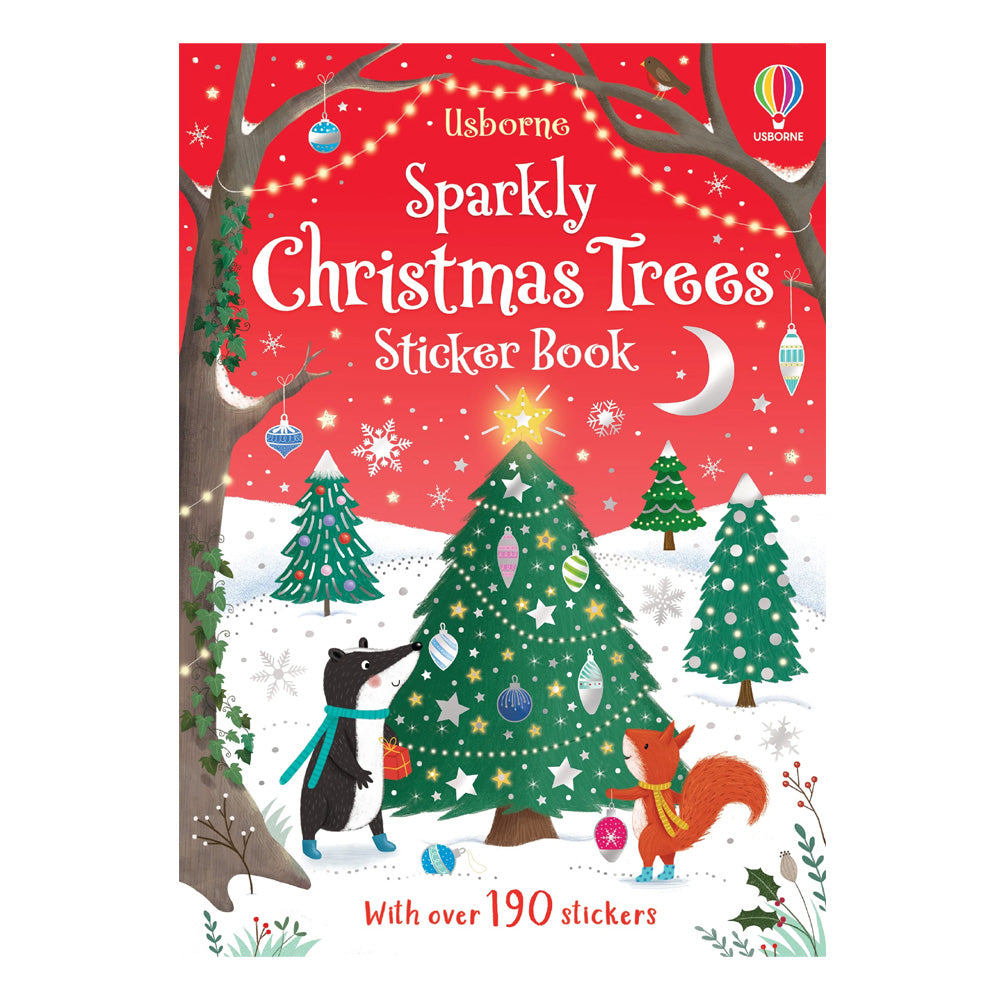 Usborne: Sparkly Christmas Trees Sticker Book