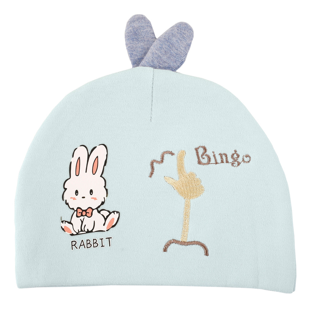 Baby Moo Bingo Bunny Cap- Pink, Blue, Beige