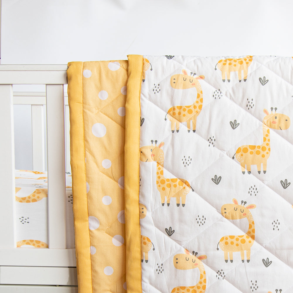 Super Value Bedding Set - Baby Giraffe & Cute Polka (Set Of 11)