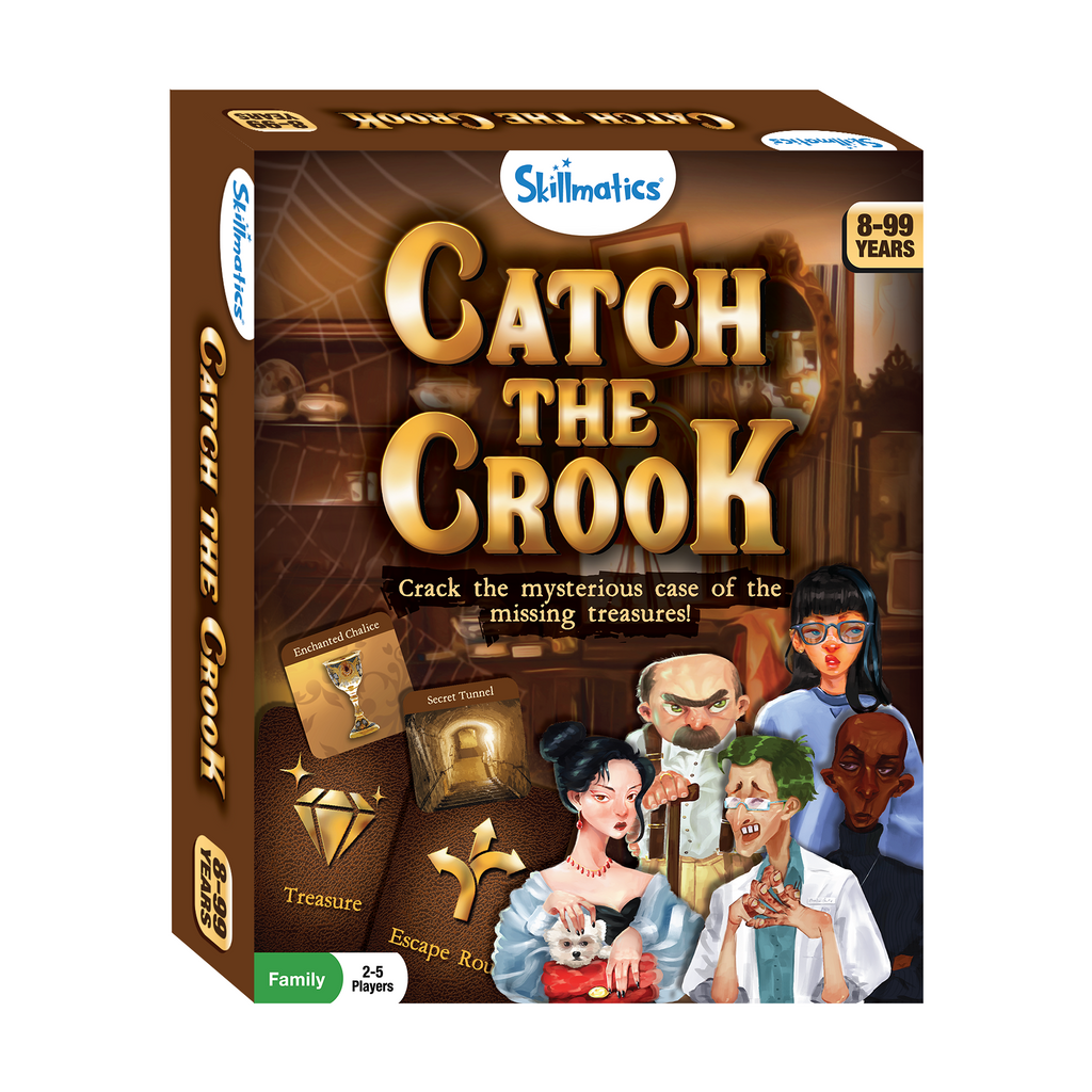 Skillmatics Board Game : Catch The Crook | Strategy & Mystery Game
