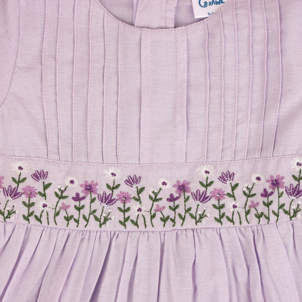 Kicks & Crawl- Fun In Floral Lilac Dress