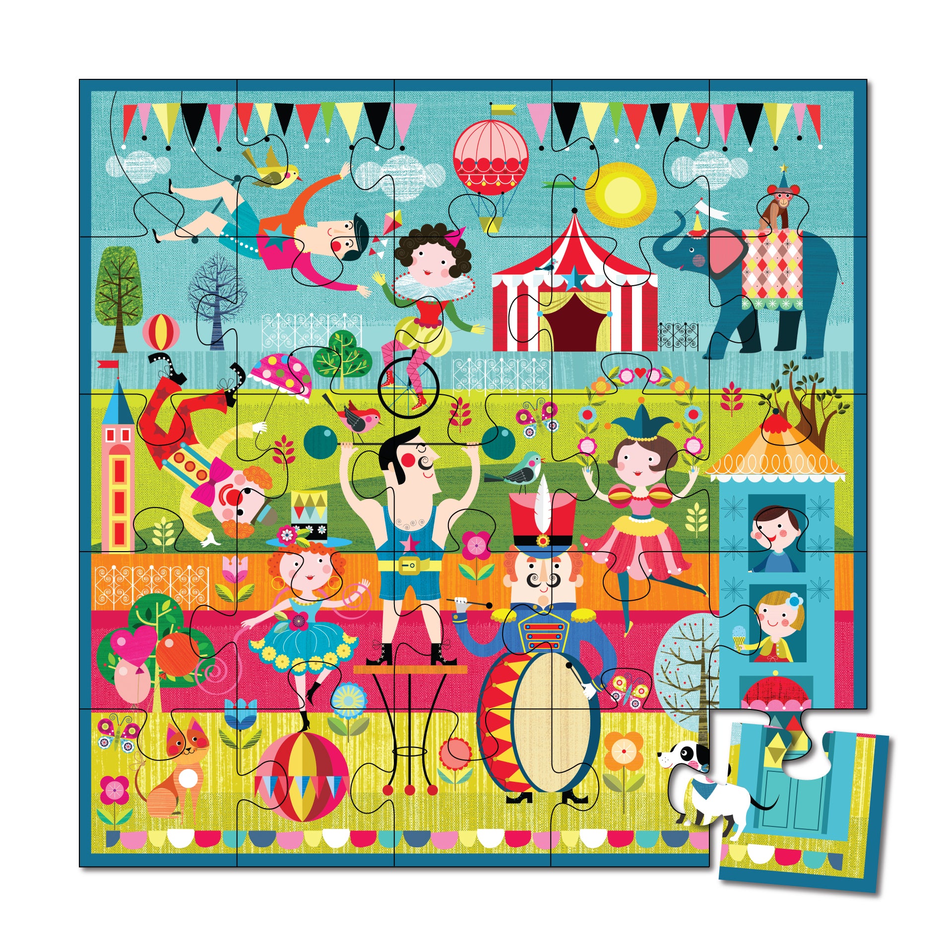Animal Jamboree + Circus Carnival - 37 Piece Puzzles