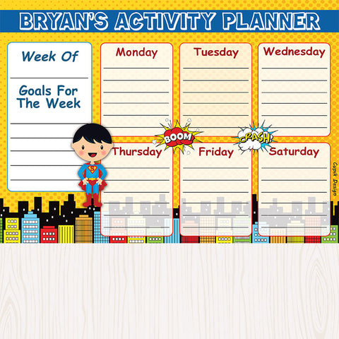 Activity Planner - Superboy, Set of 50