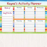 Activity Planner - Rainbow, Set of 50