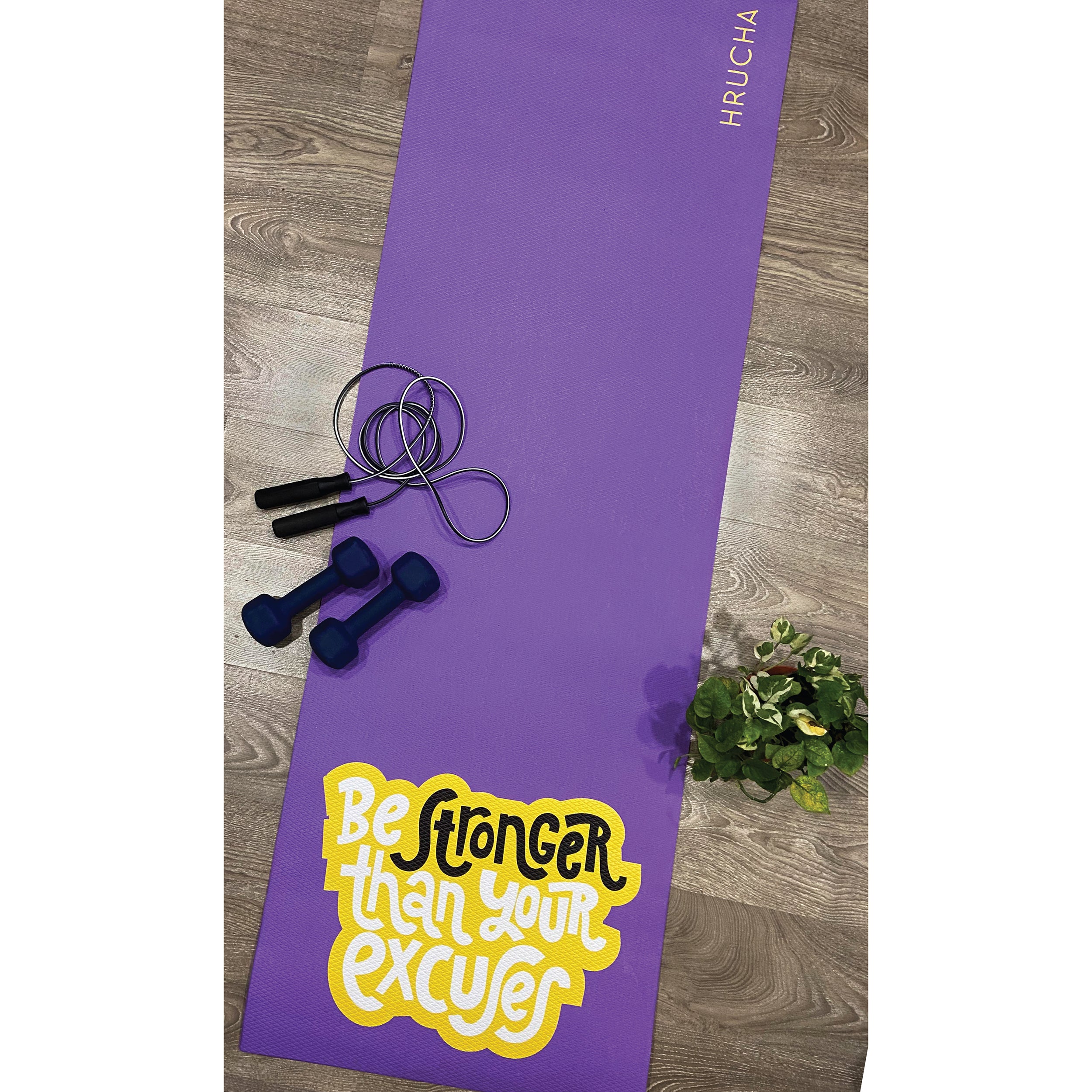 Own It Yoga Mat - Be Stronger Than Your Excuses