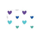 Reusable Wall Decals - Wall of Hearts