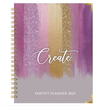 Mauve Paint Annual Planner - Undated