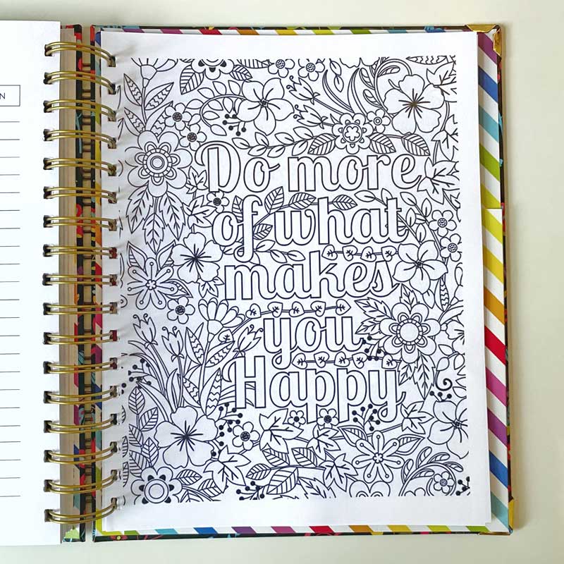 Ikat  Annual Planner - Undated
