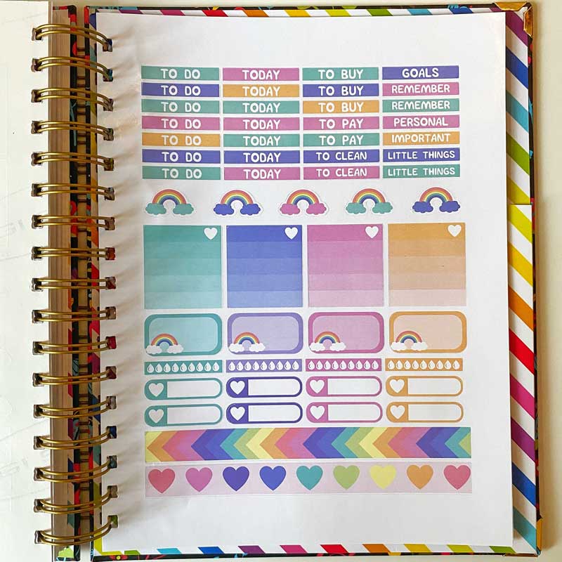 Personalised Blue Heritage Annual Planner