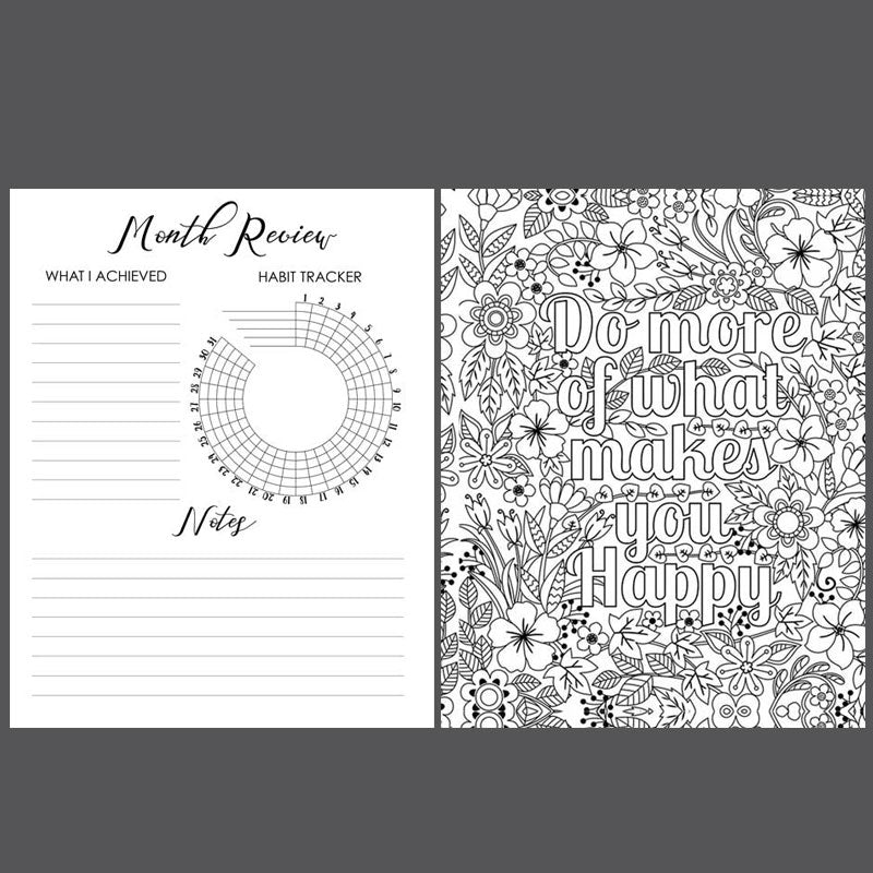 Personalised Love Triangles Annual Planner - Undated