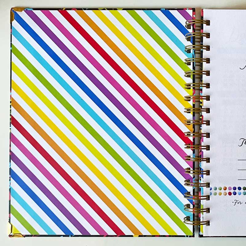 Personalised Blue Heritage Annual Planner