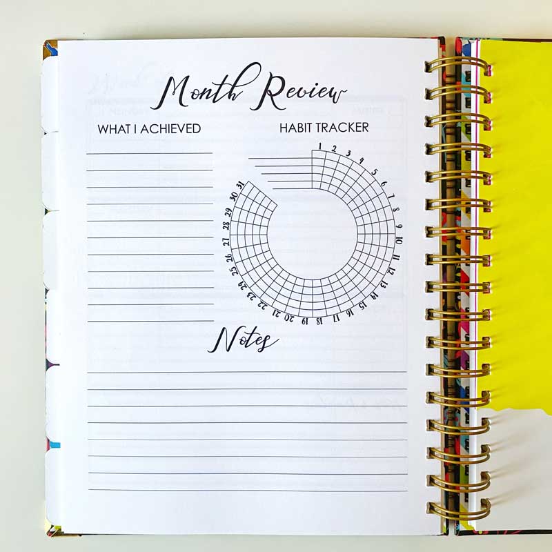 Personalised Blue Heritage Annual Planner