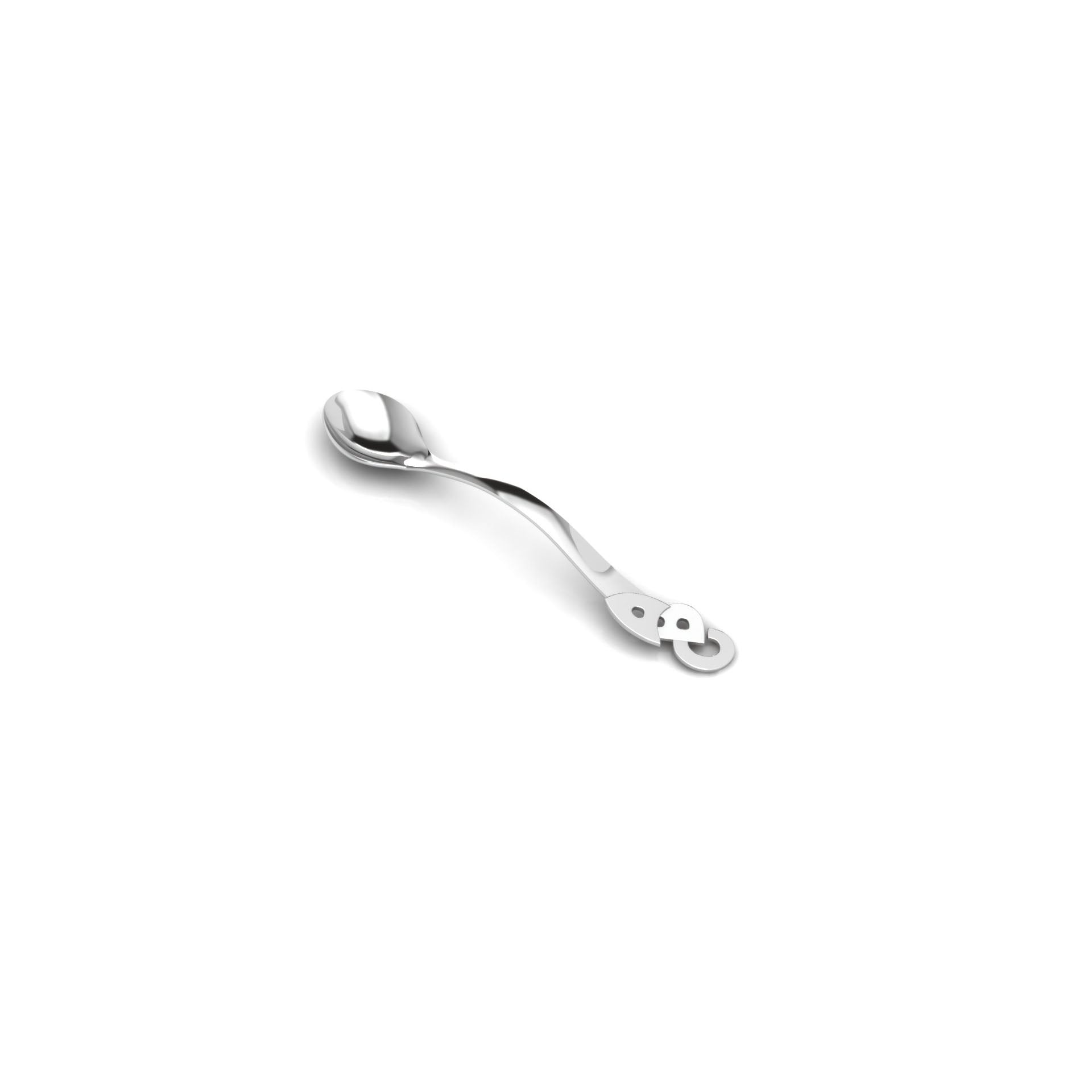 Sterling Silver Feeding Spoon - ABC