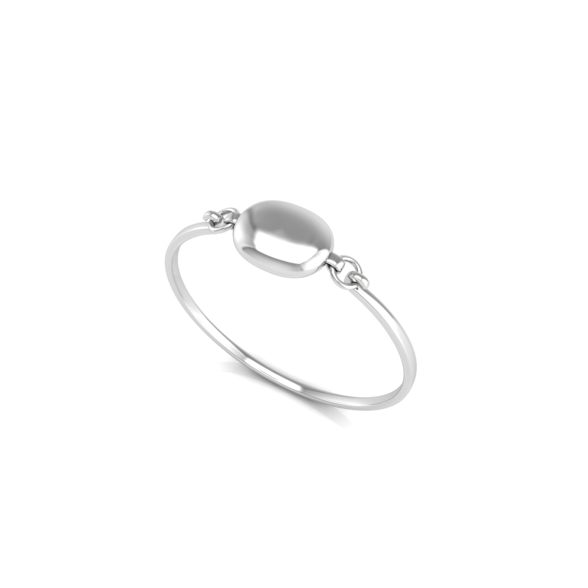 Sterling Silver Bracelet - Oval ID Bracelet