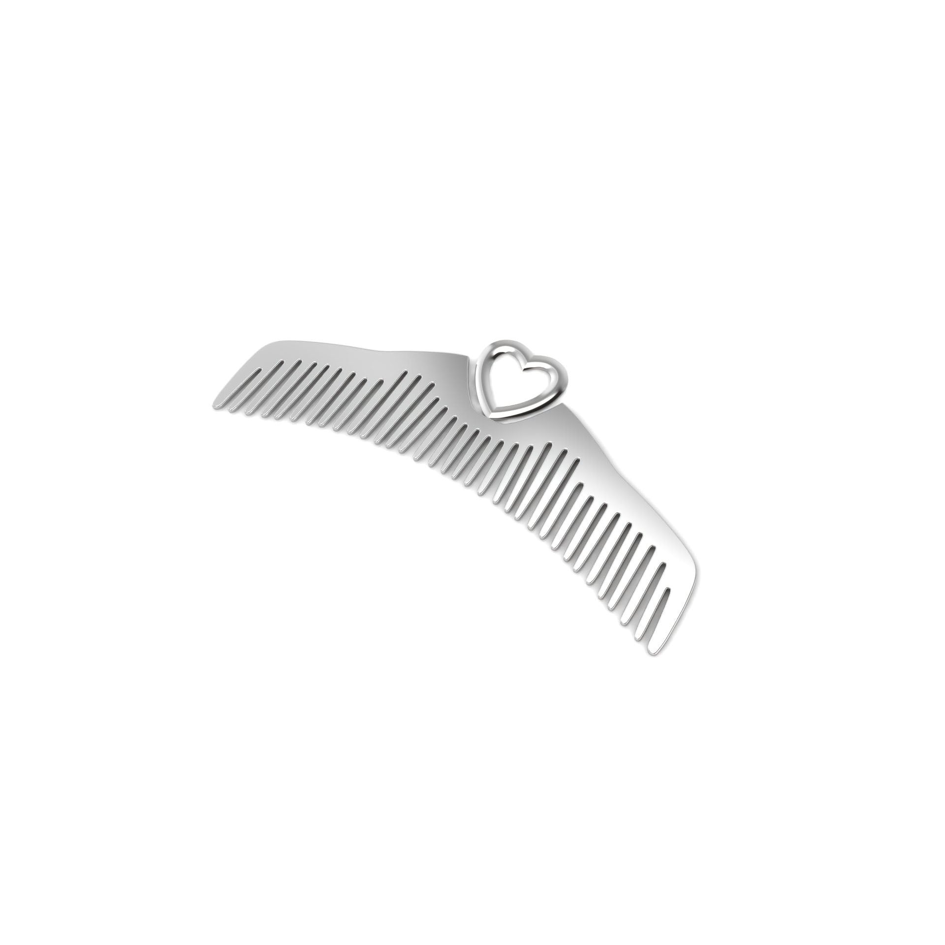 Sterling Silver Comb - Heart