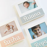 Personalized Square Frame - Blue