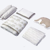 Masilo Organic Cot Bedding Set - Elephant Parade
