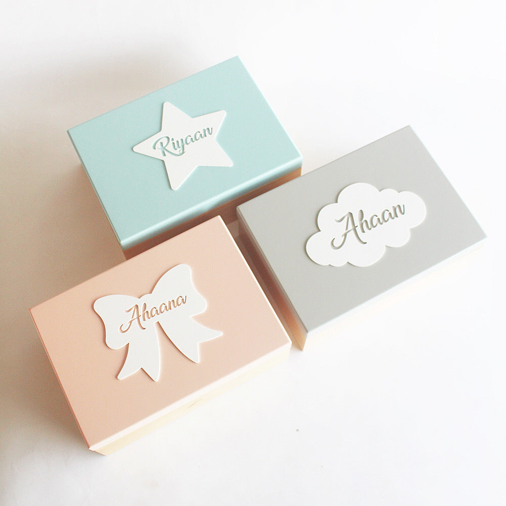 Personalized Storage Box - Cloud Theme
