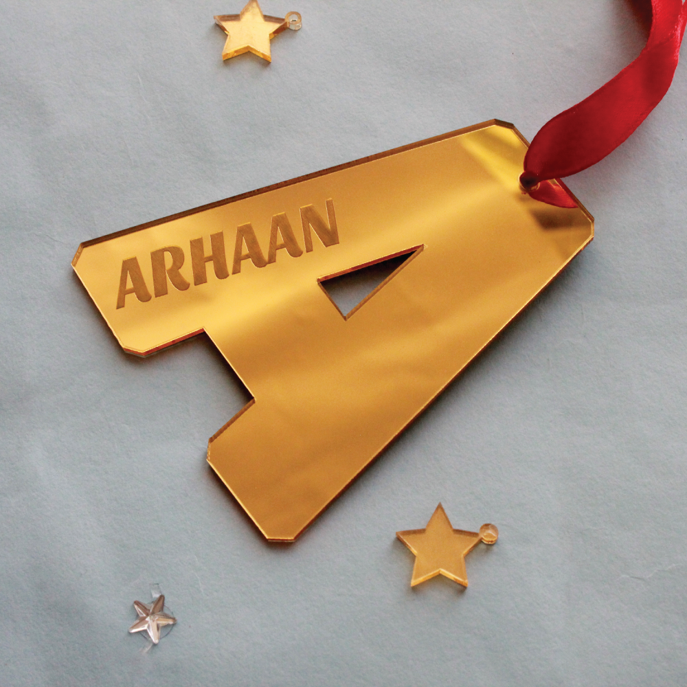 Alphabet Ornament- Gold/ Silver