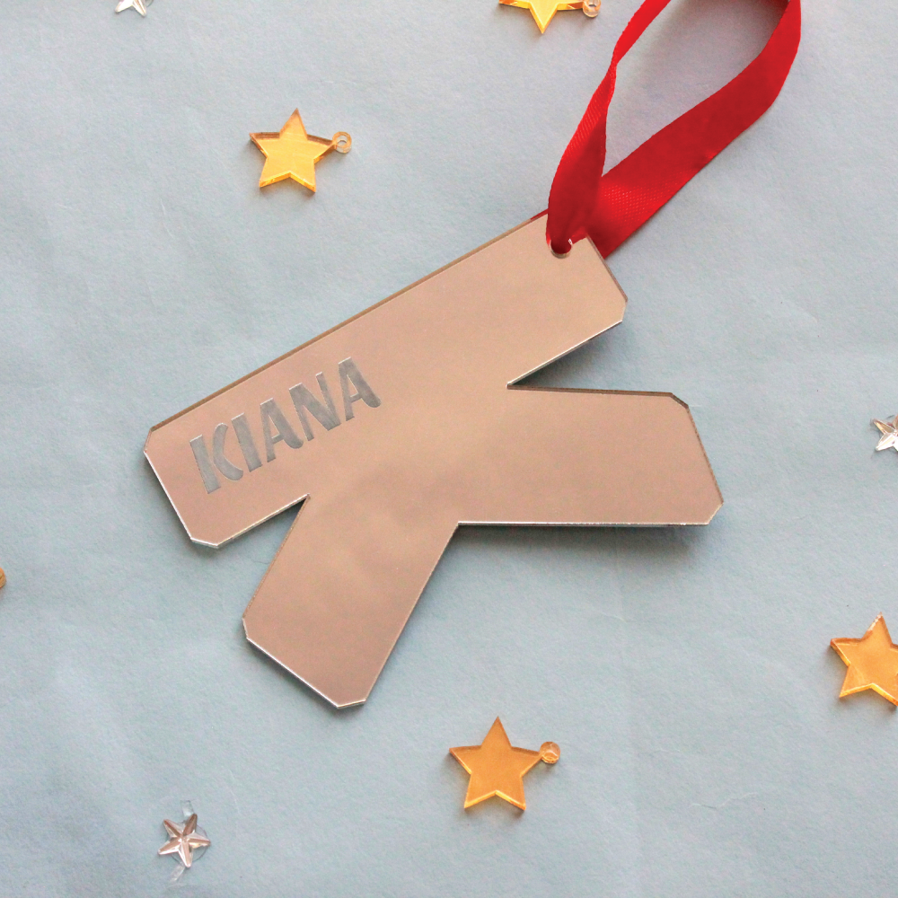 Alphabet Ornament- Gold/ Silver