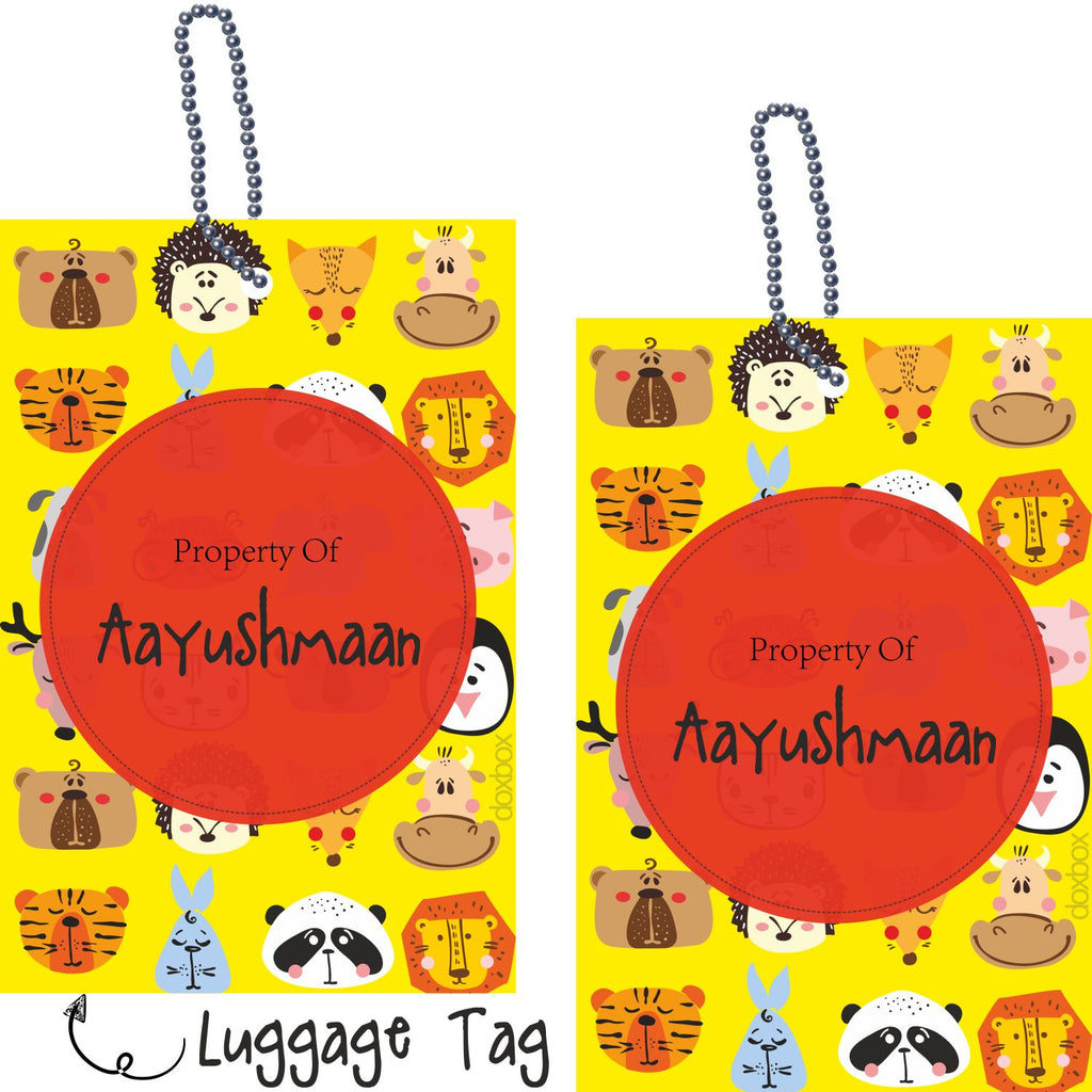 Luggage Tags - Animal Faces