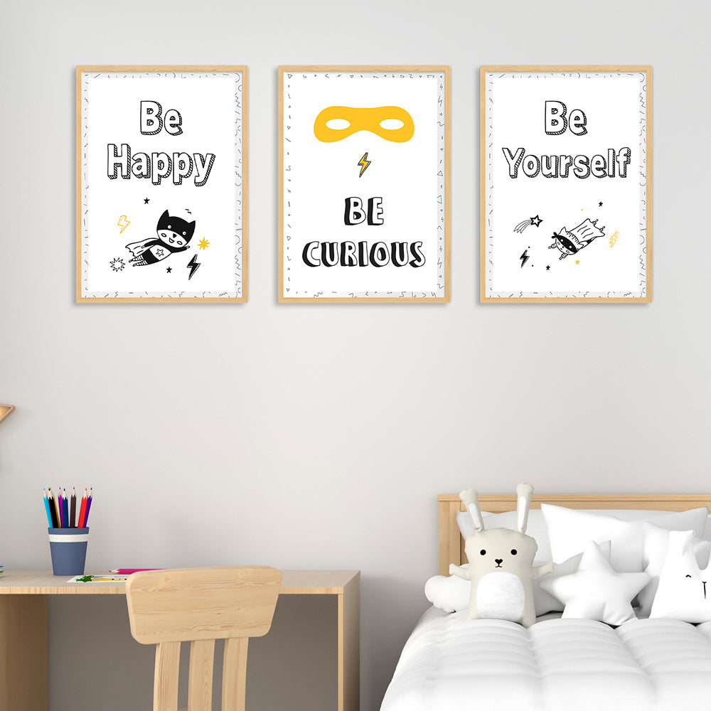 Doodle's Wall Frames - Superbaby (Set Of 3) Style 1
