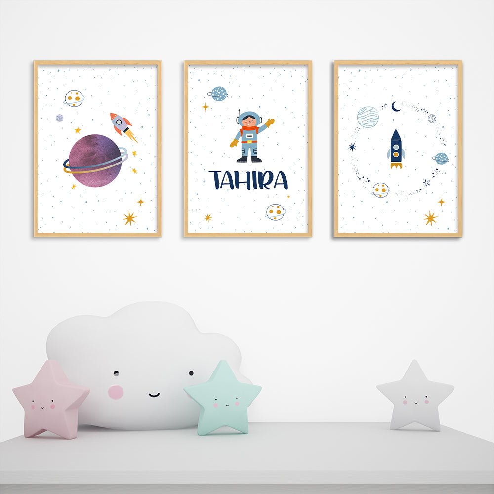 Doodle's Wall Frames - Child Of The Universe (Set Of 3) Style 1