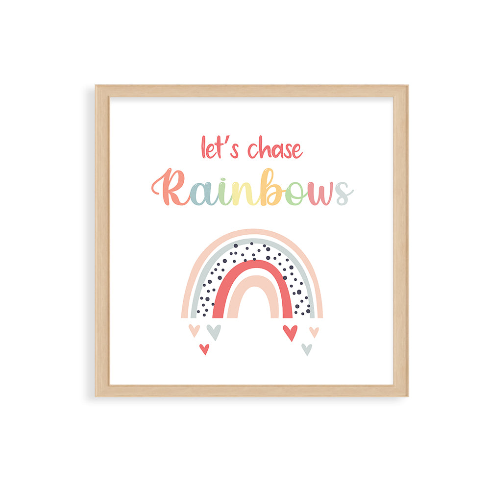 Personalised Return Gift Collection - Magical Rainbows (Storage Basket & Wall Frame)
