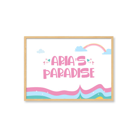 Doodle's Name Frame - My Paradise (Style 2)