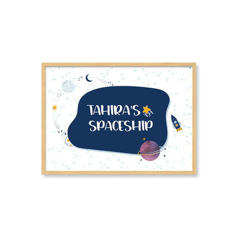 Doodle's Name Frame - My Spaceship(Style 1)