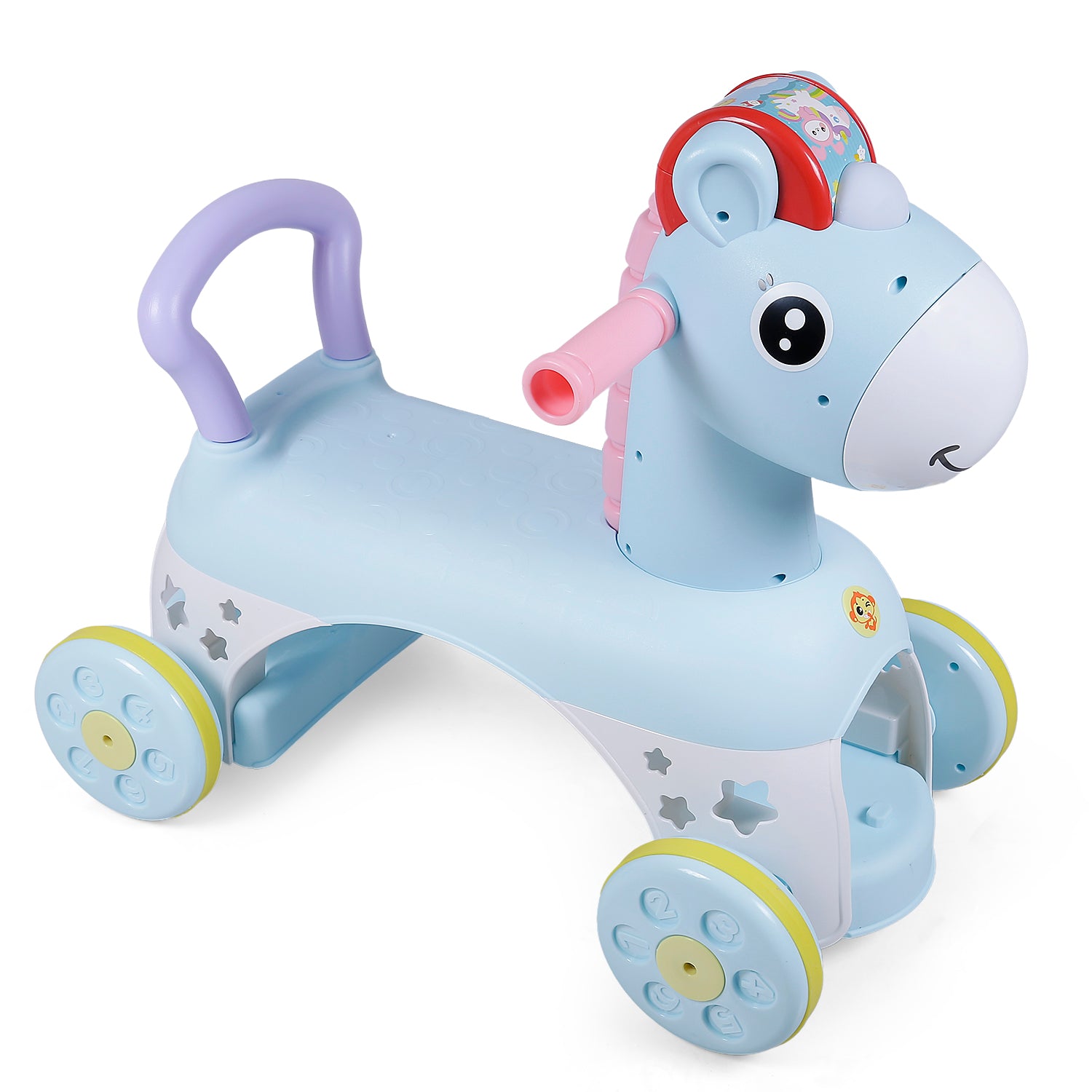 Baby Moo Pony Fun Musical Ride-On Walker - Blue