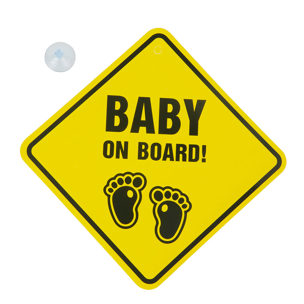 Baby on Board Yellow Car Sign