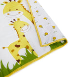 The White Cradle Organic Cotton Baby Quilt - Giraffe