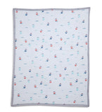 The White Cradle Organic Cotton Baby Quilt - Yacht