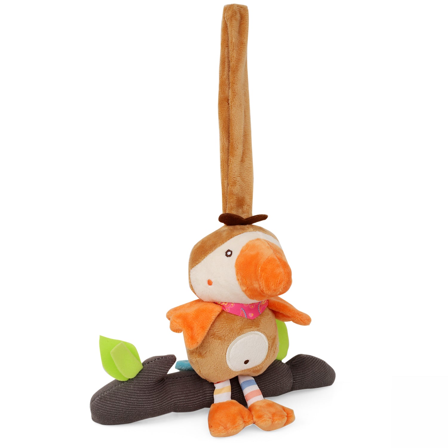 Baby Moo Bird Brown Hanging Pulling Toy