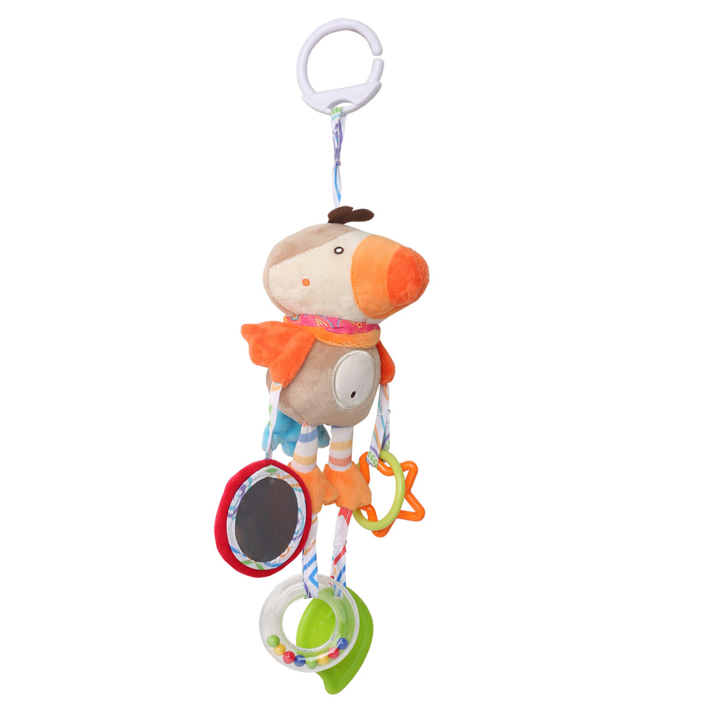 Baby Moo Parrot Multicolour Hanging Toy With Teether