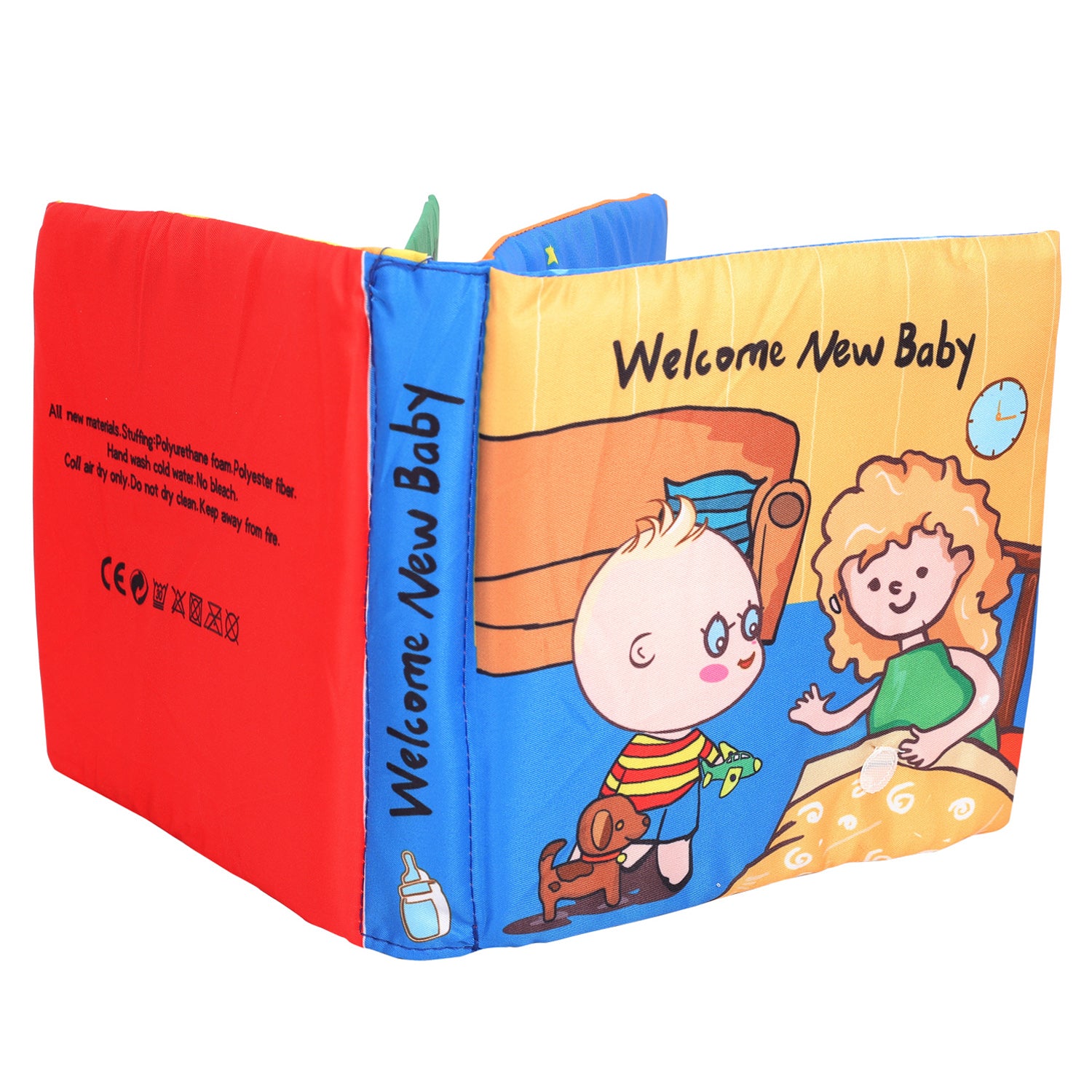 Baby Moo Welcome New Baby Multicolour Activity Cloth Book
