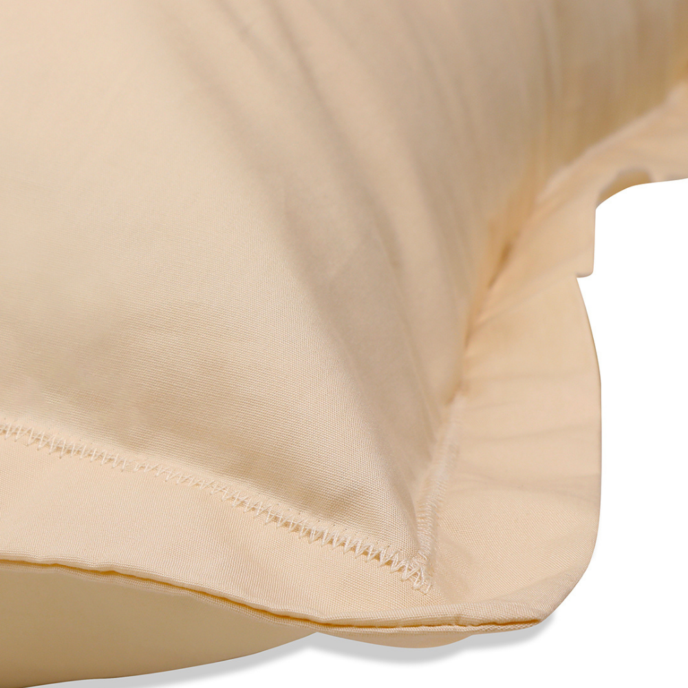 Bedsheet Set - Beige (Plain) Bedsheet, Single/Double Bed Sizes Available