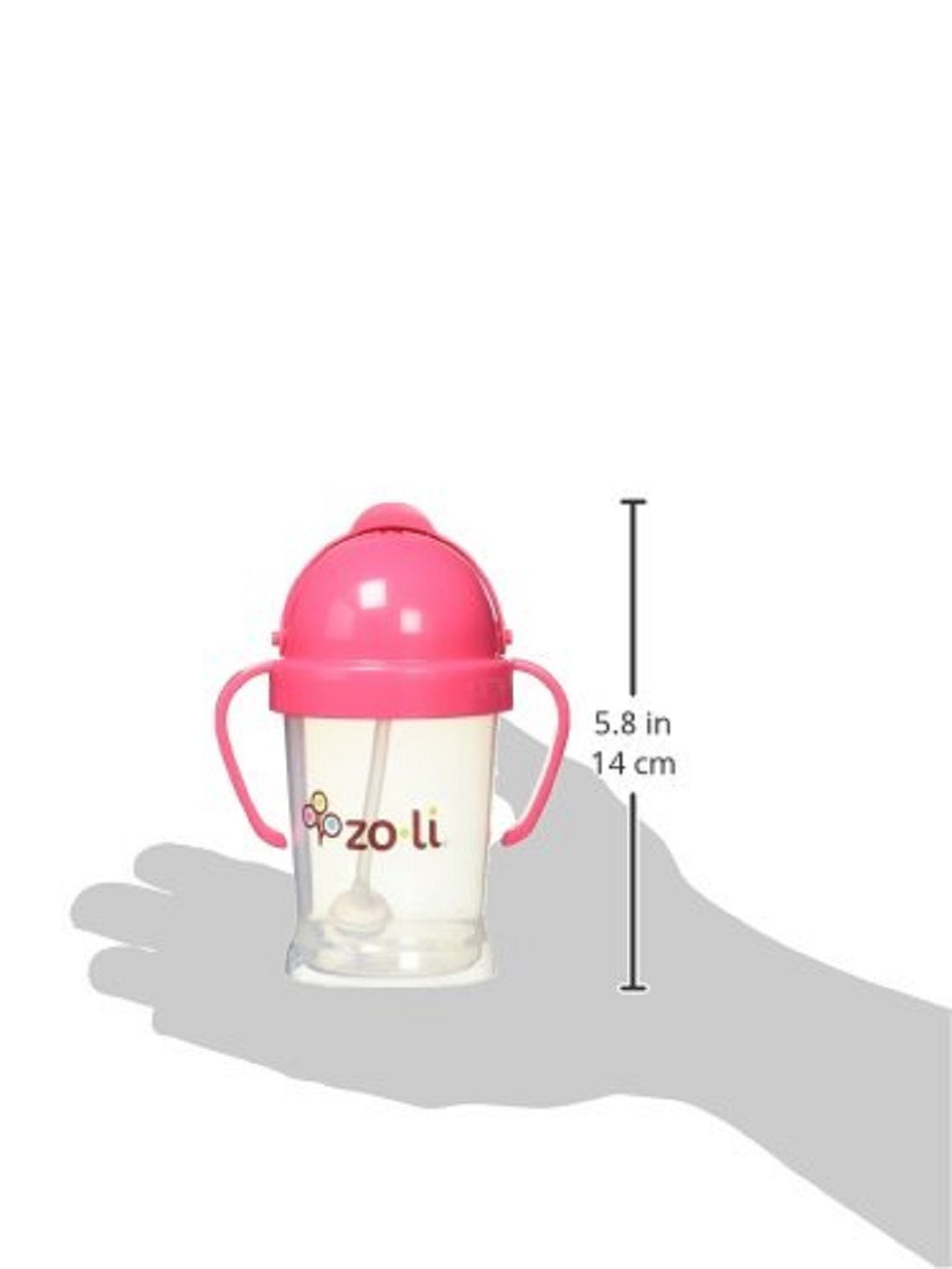 ZoLi BOT Straw Sippy Cup - Pink