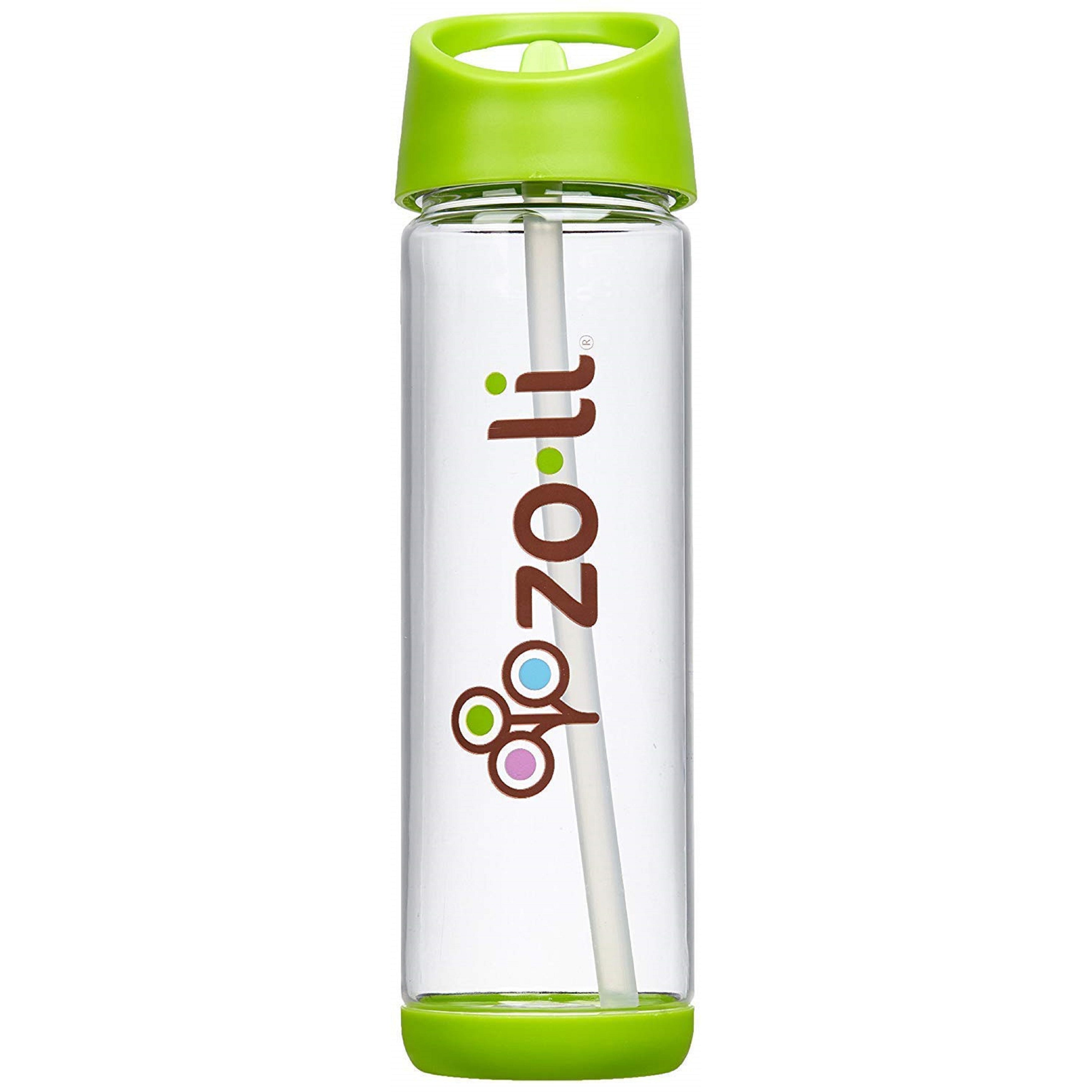 Zoli PIP Straw Water Bottle - Green