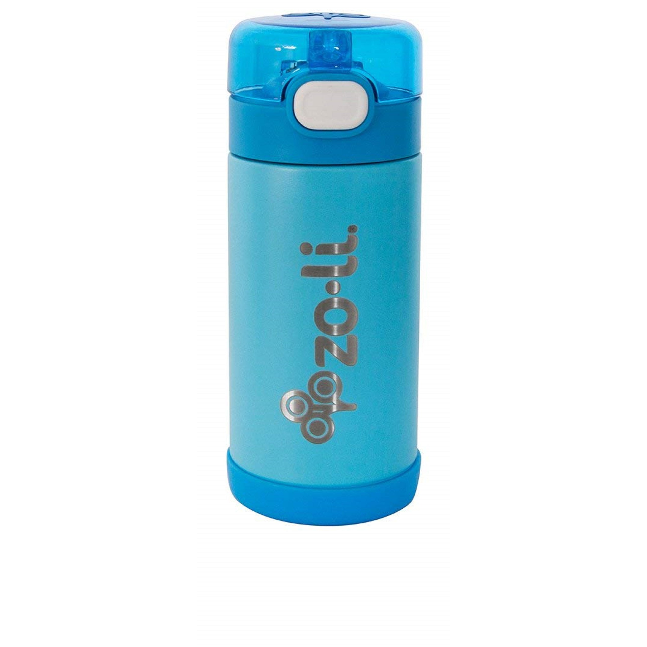 Zoli Pow Squeak Vacuum Insulated Straw Drink Bottle - Blue