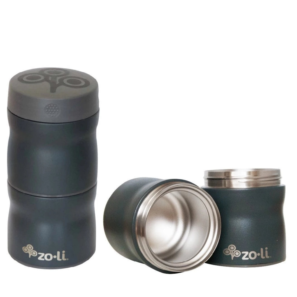 Zoli Pow This & That Stainless Steel Insulated Food Jar- Grey