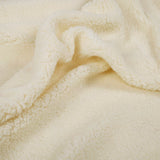 Baby Moo Rainbow Teddy White Double Sided Fur Blanket