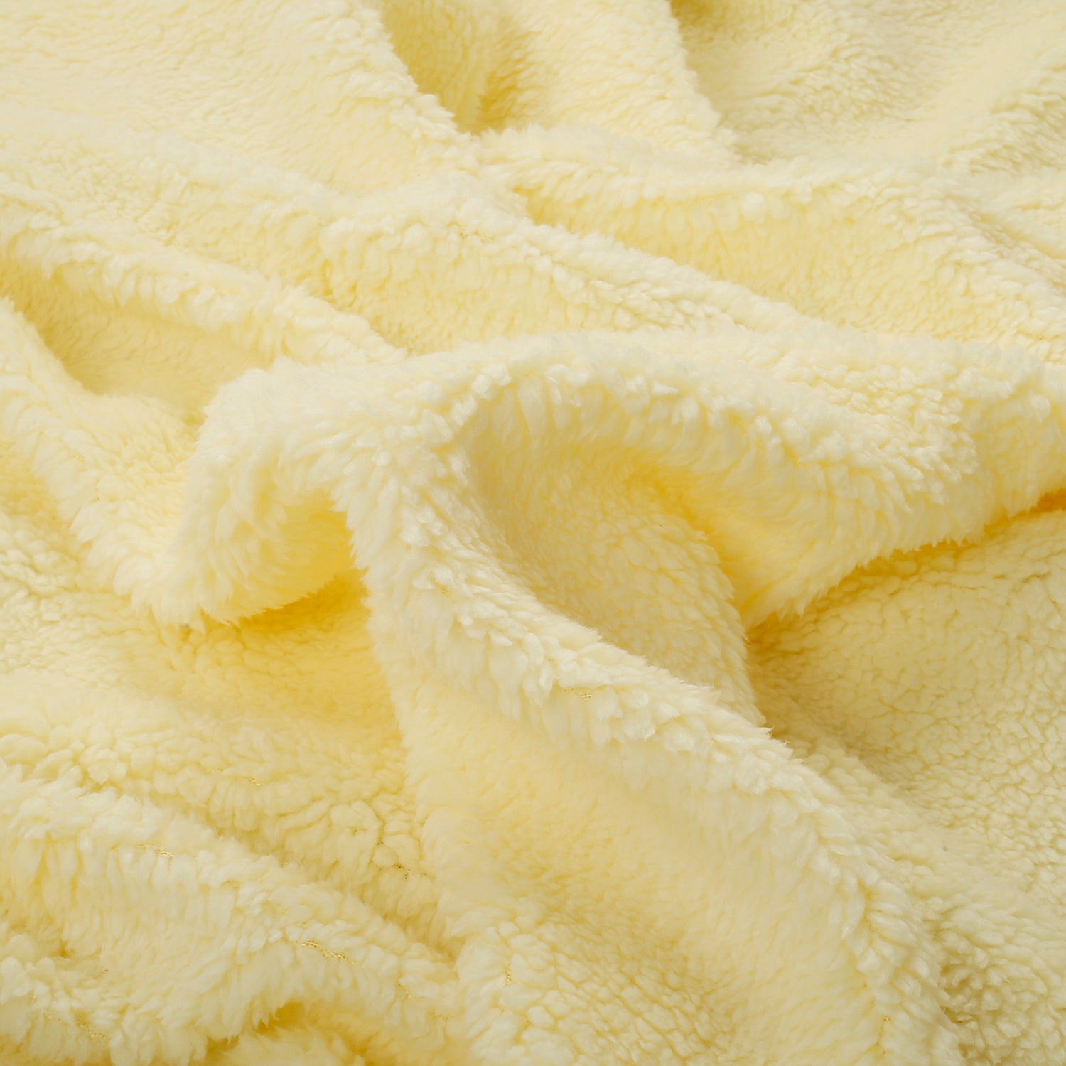 Baby Moo Snowman Yellow Double Sided Fur Blanket