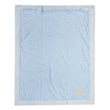 Baby Moo Dreaming Star Soft Reversible Bubble Blanket Blue